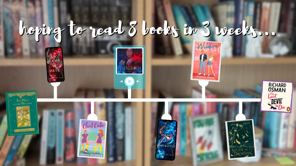 how I hope to read 8 books in less than 3&nbsp;weeks